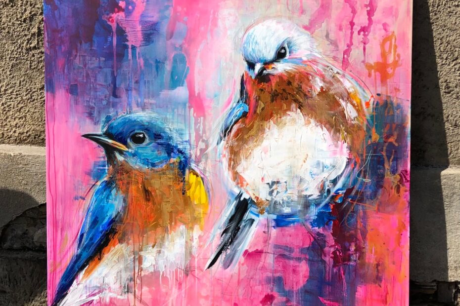 2021_Golden Feathers_135x145cm